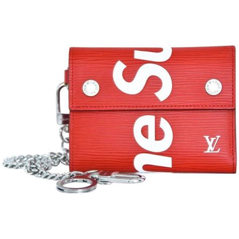 supreme x louis vuitton chain wallet|louis vuitton x supreme cartera.